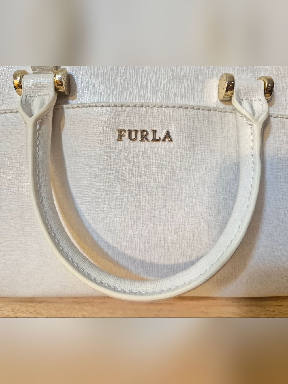 Furla White Satchel Crossbody Bag - Picture 11 of 16